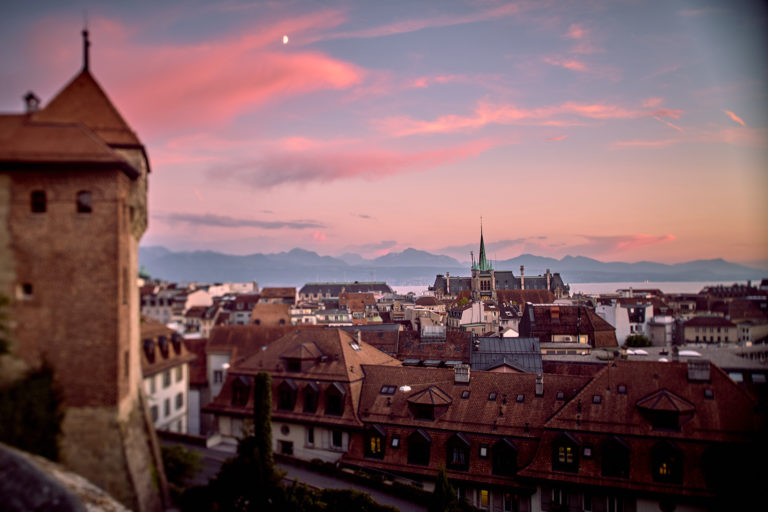 Vue sur la ville depuis l'esplanade de la Cathédrale