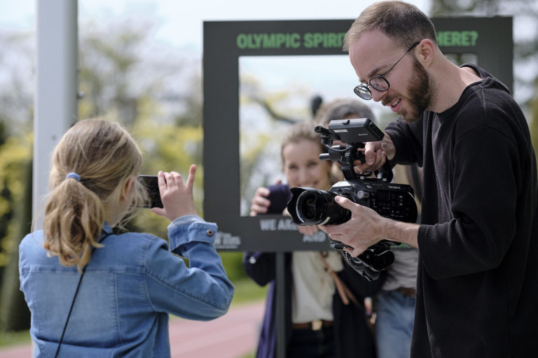 Tournage du Clip Lausanne en famille, mai 2019 Tournage du Clip Lausanne en famille, mai 2019