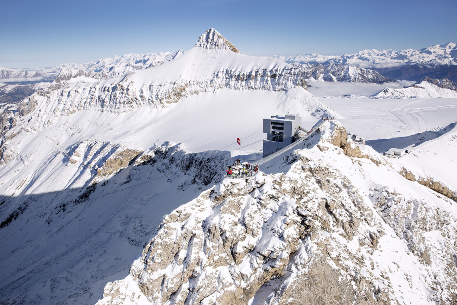 Le Glacier 3000 / restaurant Mario Botta