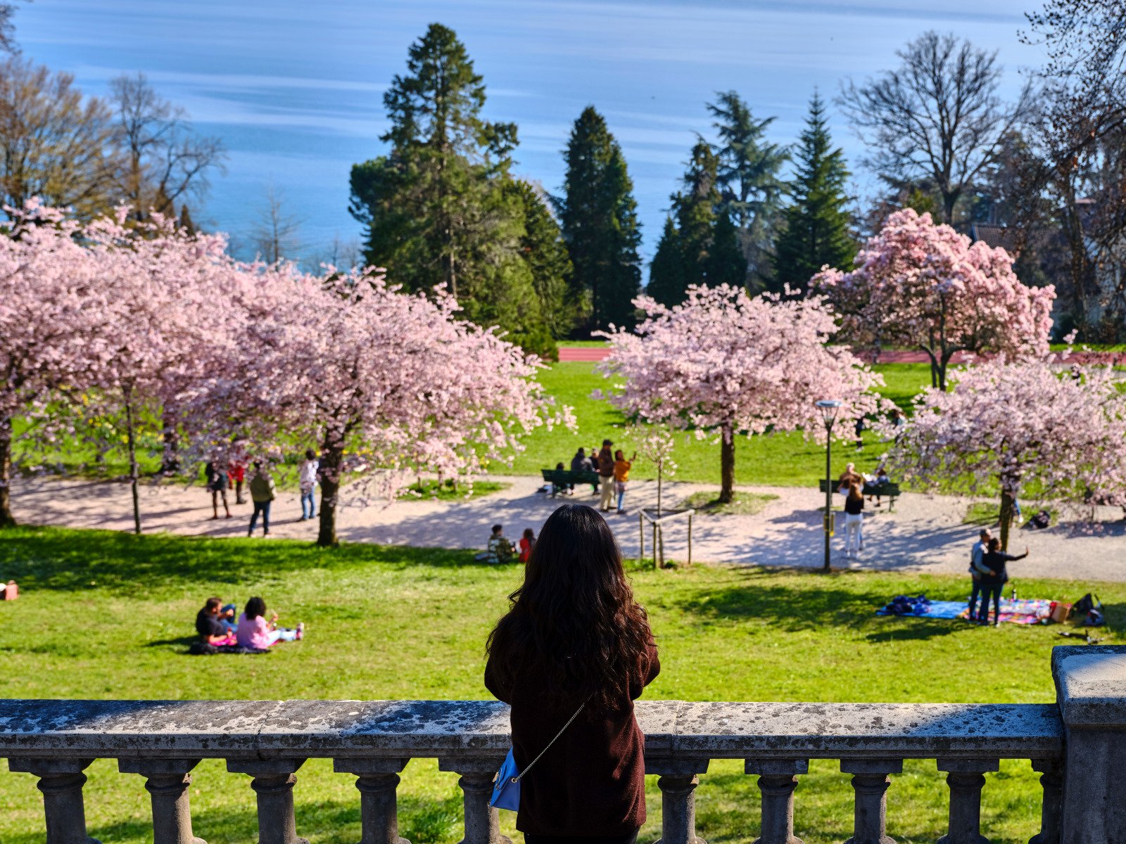 Journee de printemps dans les parc lausannois