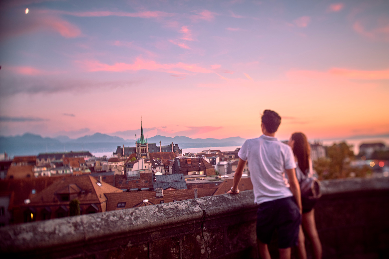 Vue sur la ville depuis l'esplanade de la Cathedrale