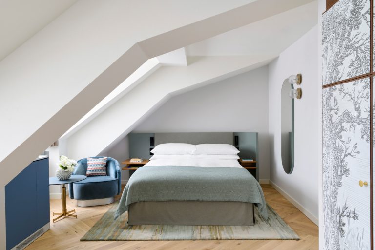 Chambre a l?Hotel Angleterre Lausanne-Ouchy.