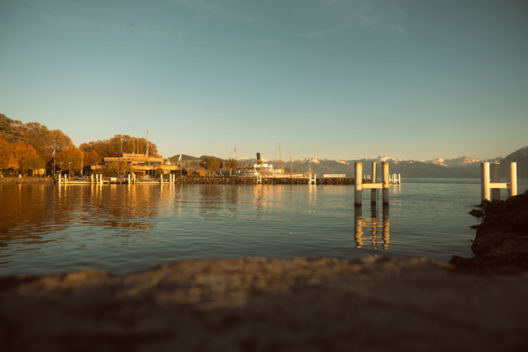 Vue sur les quais d'Ouchy